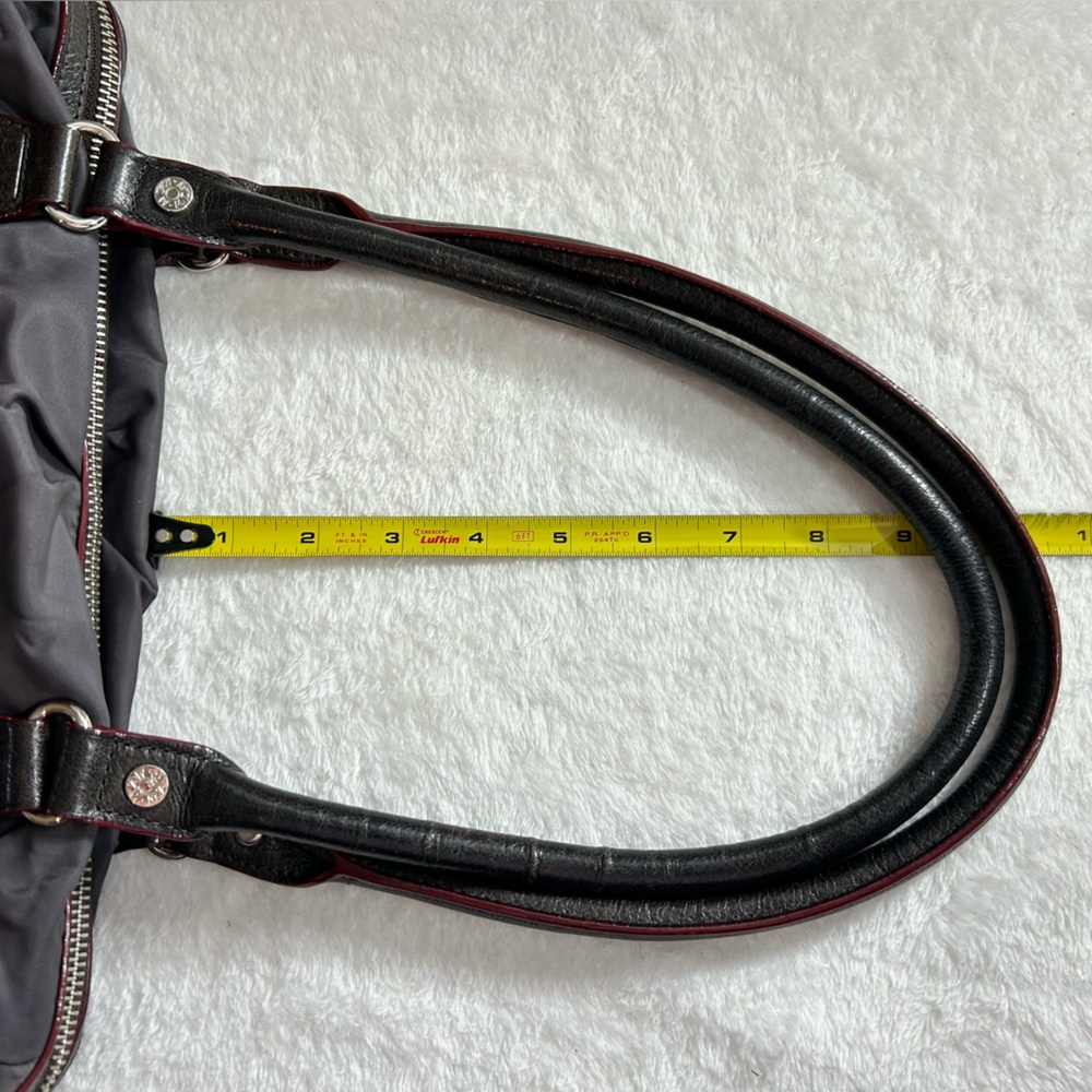 MZ Wallace Graphite Nylon Shoulder Bag with Leather Handles - Picture 8 of 13